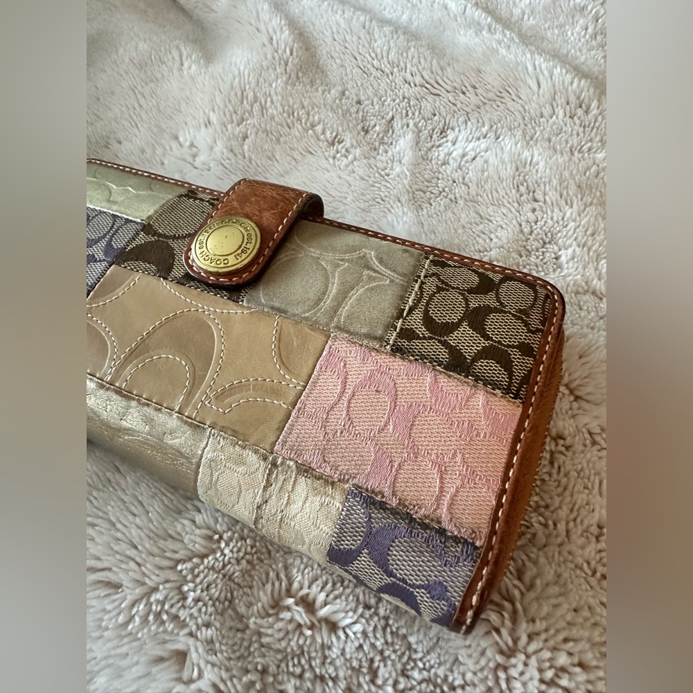 Coach Multicolor Patchwork Wallet - image 3